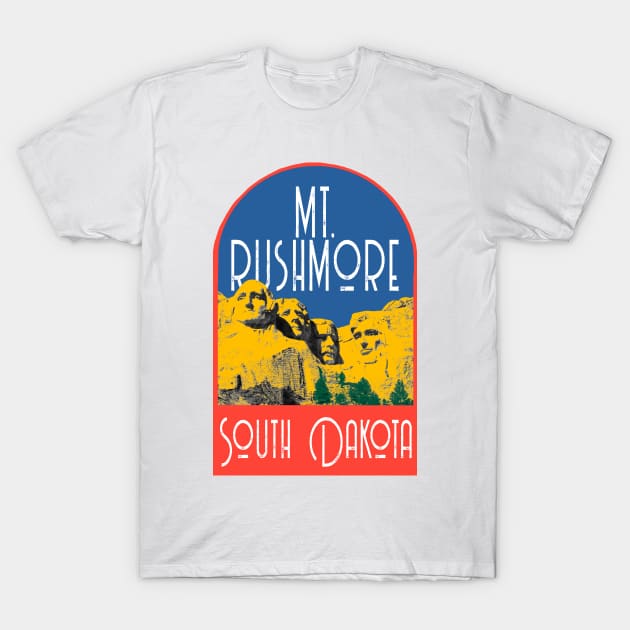 Mt. Rushmore Decal T-Shirt by zsonn